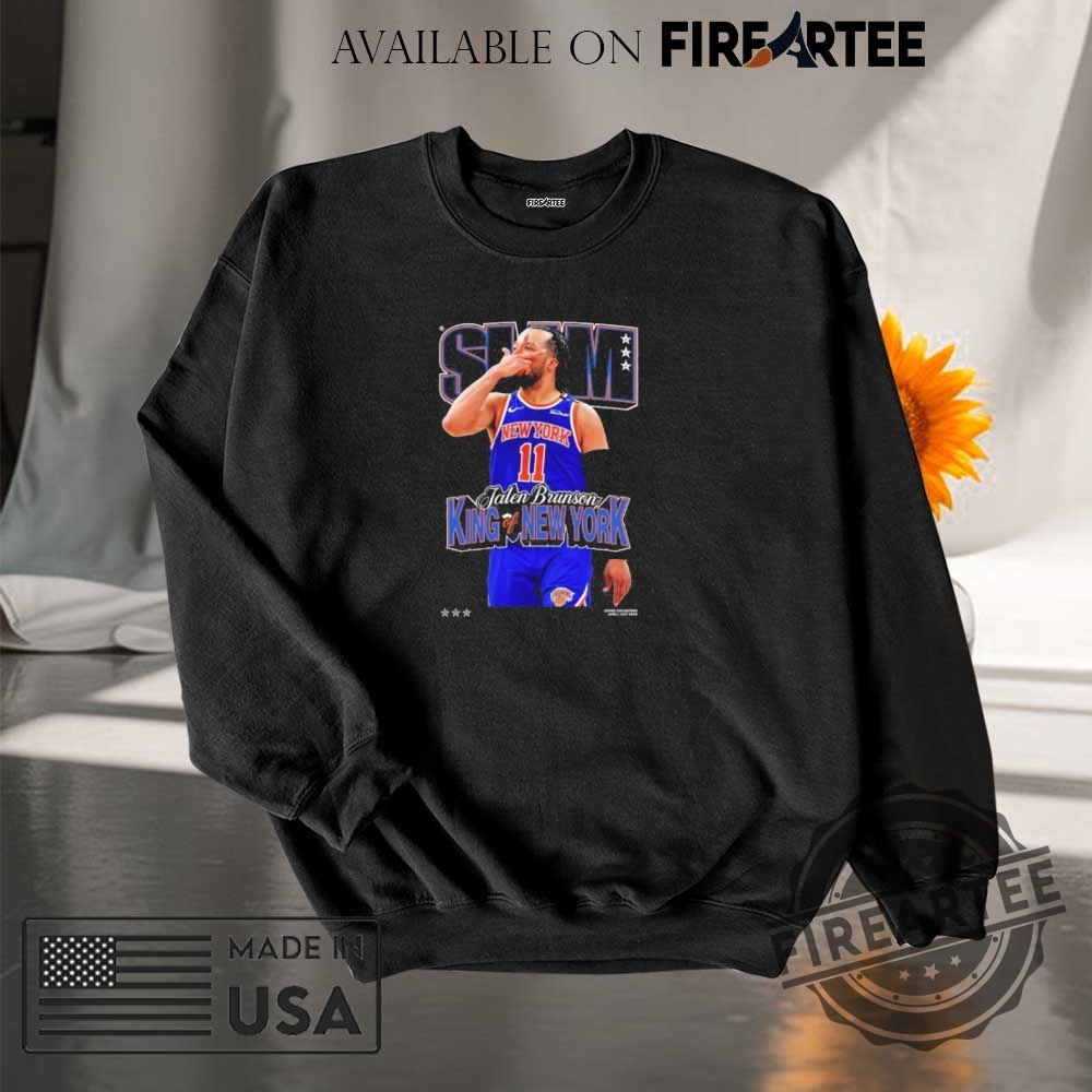 Slam 256 Cover Tee Jalen Brunson King Of New York New York Knicks Nba 2025 Shirt 7 Slam 256 Cover Tee Jalen Brunson King Of New York New York Knicks NBA 2025 Shirt