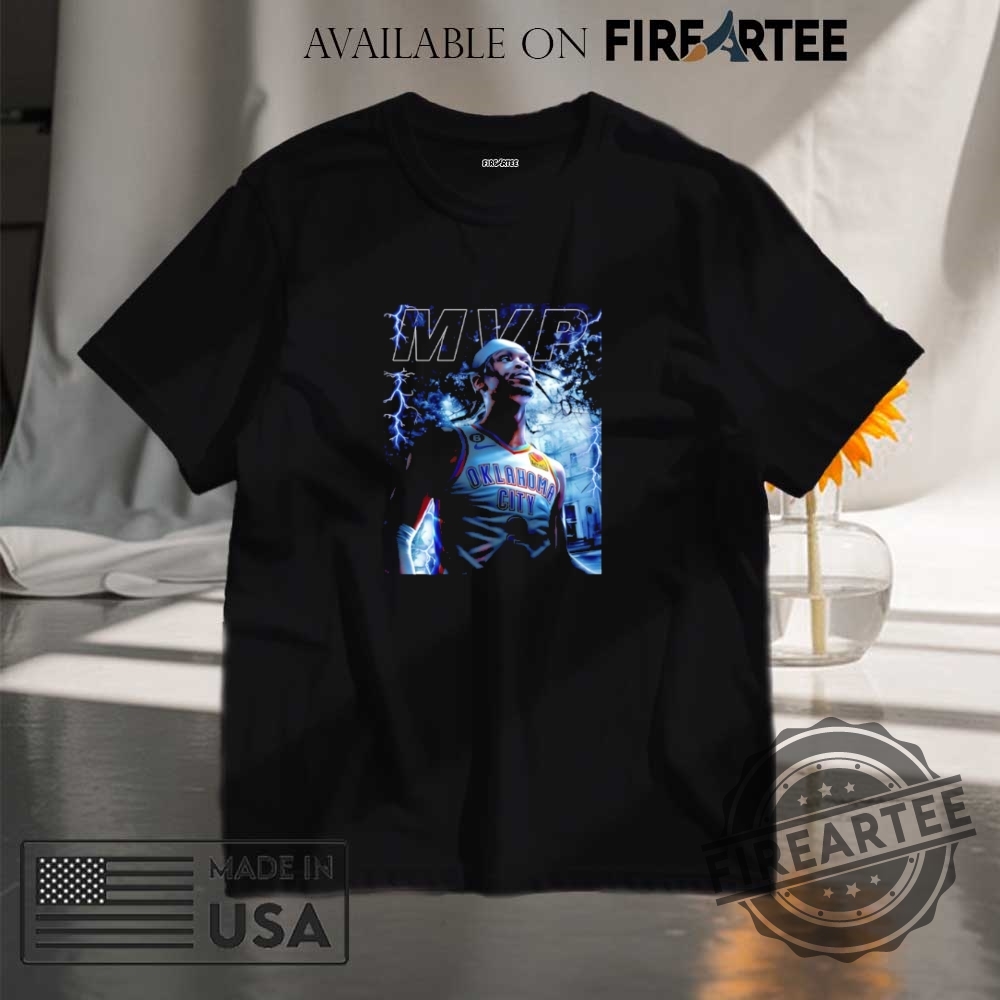 "Top 5 Must-Have 2025 Basketball Shirts for NBA Fans" 15 Mvp 2025 Nba Shai Gilgeousalexander Lightning Shirt