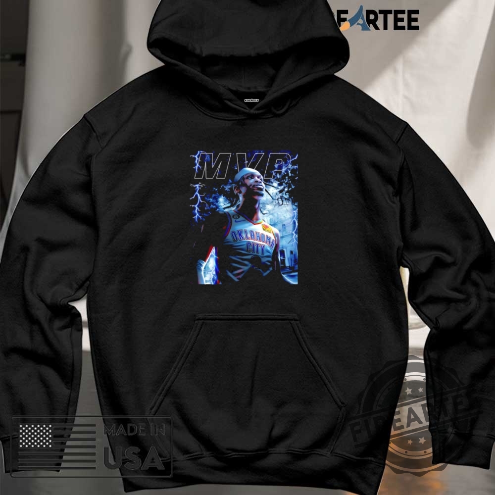 Mvp 2025 Nba Shai Gilgeousalexander Lightning Shirt 6 MVP 2025 NBA Shai Gilgeous-Alexander lightning shirt
