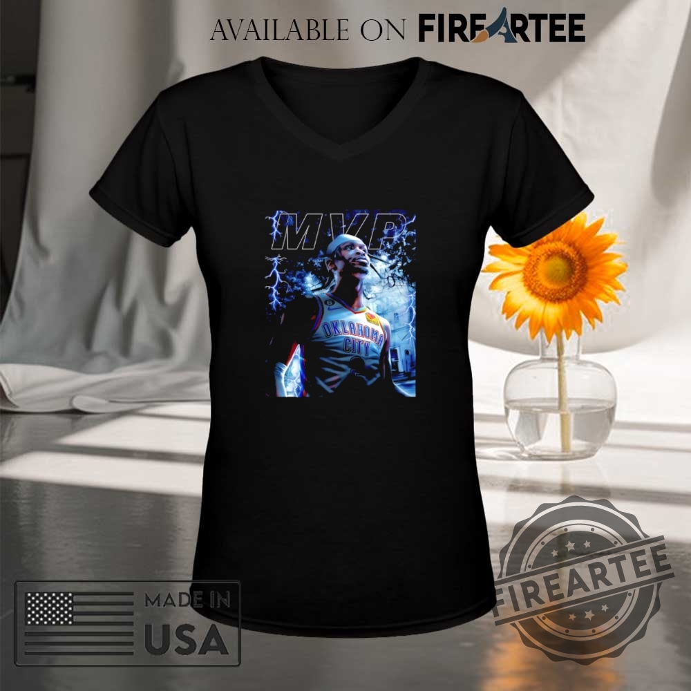 Mvp 2025 Nba Shai Gilgeousalexander Lightning Shirt 9 MVP 2025 NBA Shai Gilgeous-Alexander lightning shirt