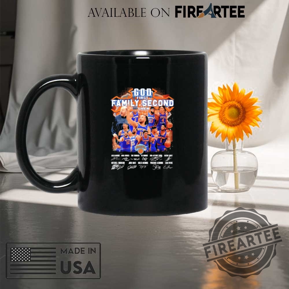 God First Family Second Then New York Knicks Players Signatures Shirt 8 God first family second then New York Knicks players signatures shirt