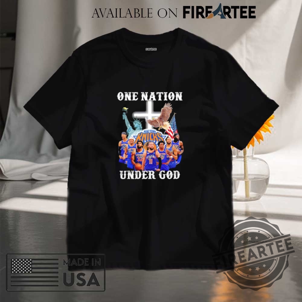 "Top 5 Must-Have 2025 Basketball Shirts for NBA Fans" 21 One Nation Under God New York Knicks Players Signatures Shirt
