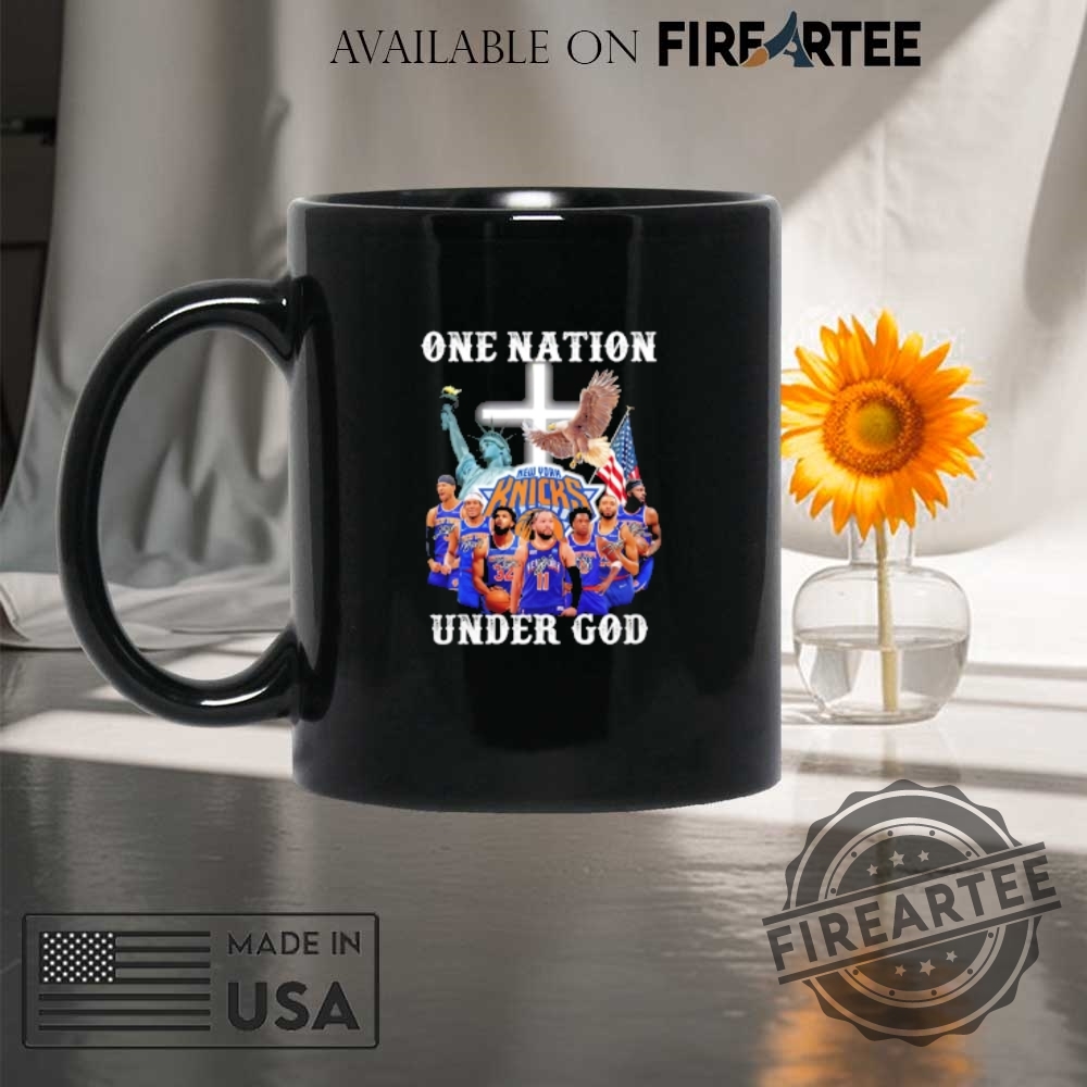 One Nation Under God New York Knicks Players Signatures Shirt 8 One nation under god New York Knicks players signatures shirt
