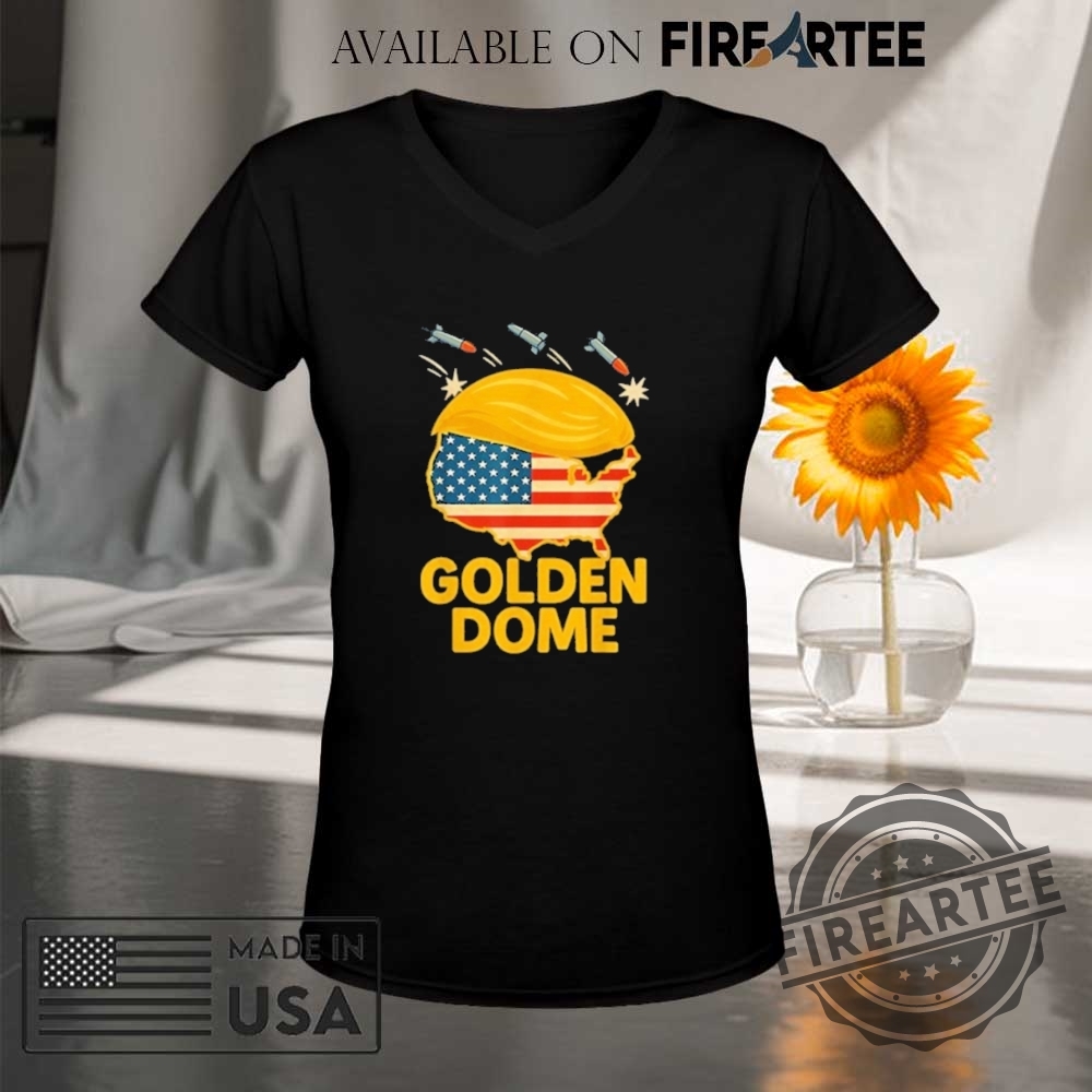 Trump Golden Dome Hair Shield Usa Shirt 9 Trump Golden Dome Hair Shield USA Shirt