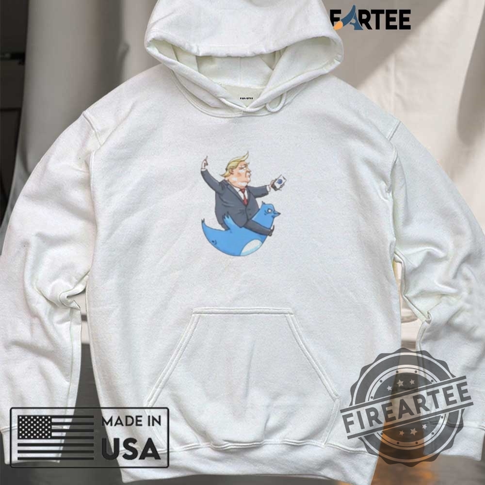 Trump Who Rides Twitter Cartoon Shirt 6 Trump who rides Twitter cartoon shirt