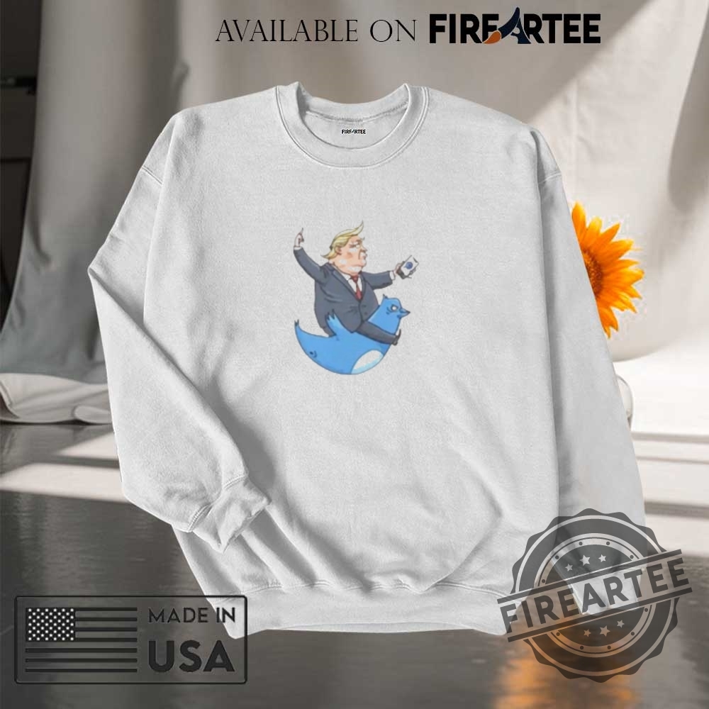 Trump Who Rides Twitter Cartoon Shirt 7 Trump who rides Twitter cartoon shirt