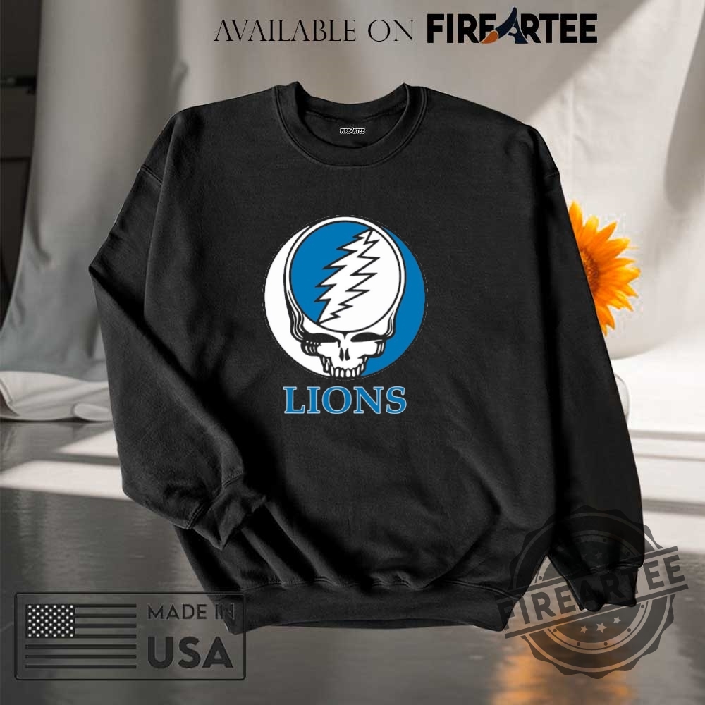 Detroit Lions Grateful Dead Logo Shirt 7 Detroit Lions Grateful Dead logo shirt