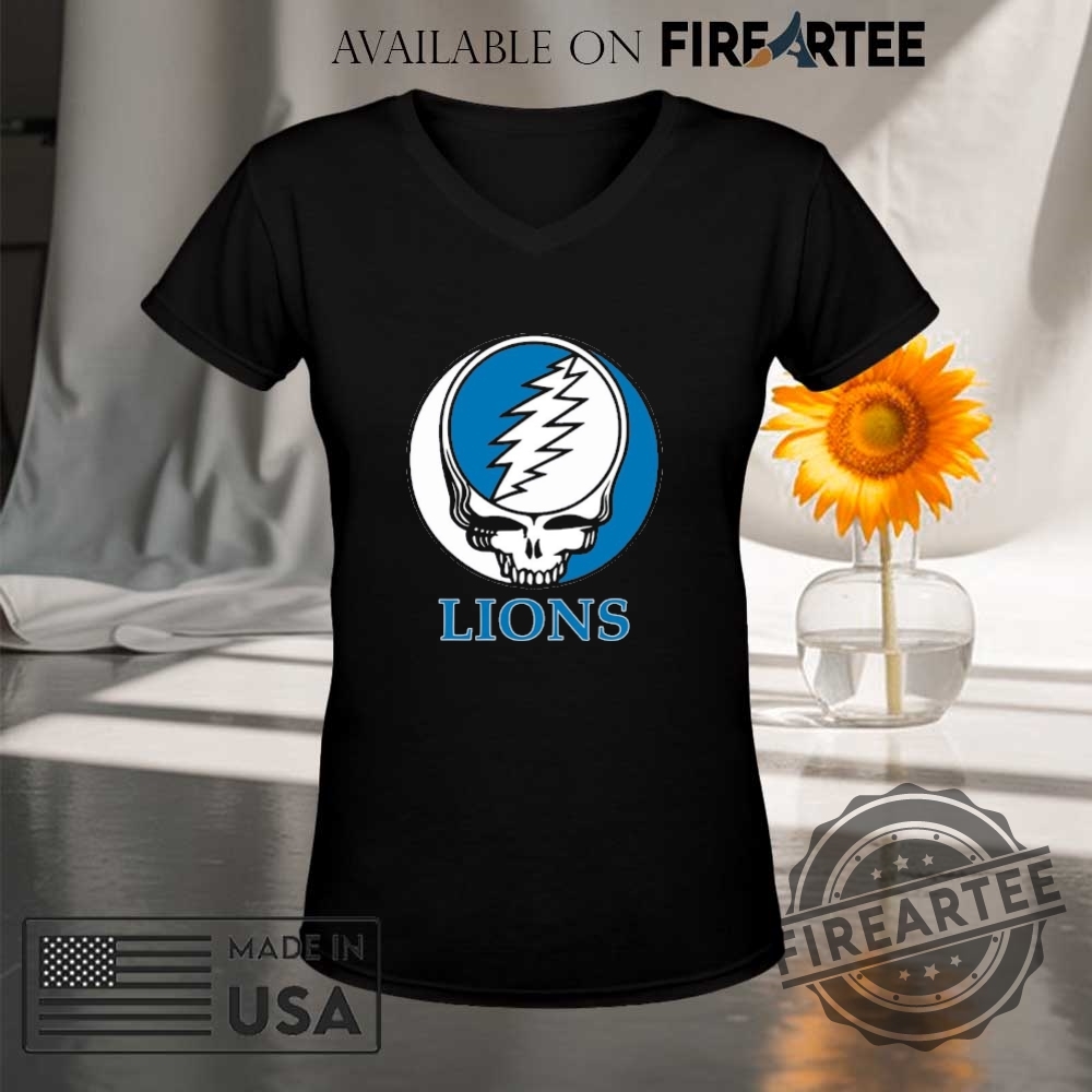 Detroit Lions Grateful Dead Logo Shirt 9 Detroit Lions Grateful Dead logo shirt