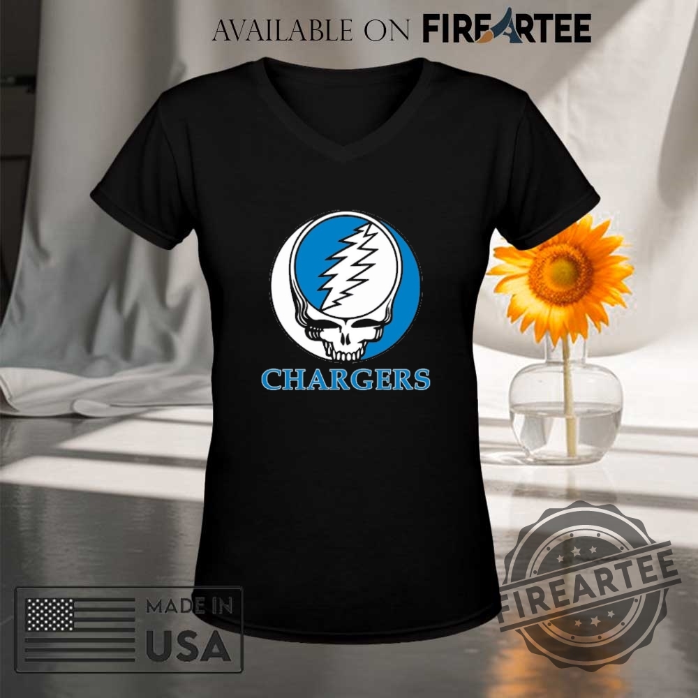 Los Angeles Chargers Grateful Dead Logo Shirt 9 Los Angeles Chargers Grateful Dead logo shirt