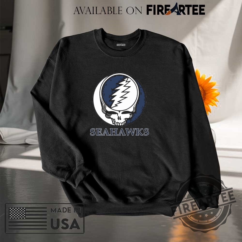 Seattle Seahawks Grateful Dead Logo Shirt 7 Seattle Seahawks Grateful Dead logo shirt