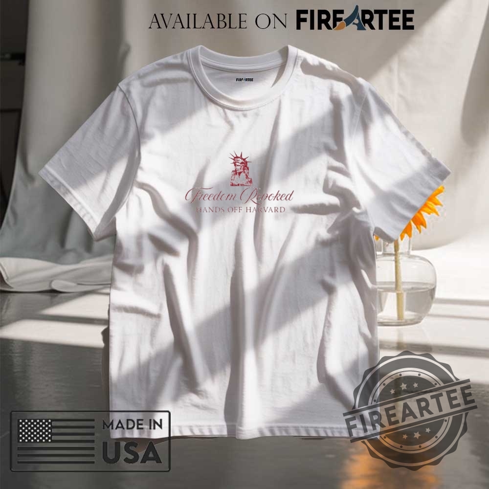 "Top 10 Trendy Graphic T-Shirts for Pride and Pop Culture" 19 Official Freedom Revoked Hands Off Harvard Shirt