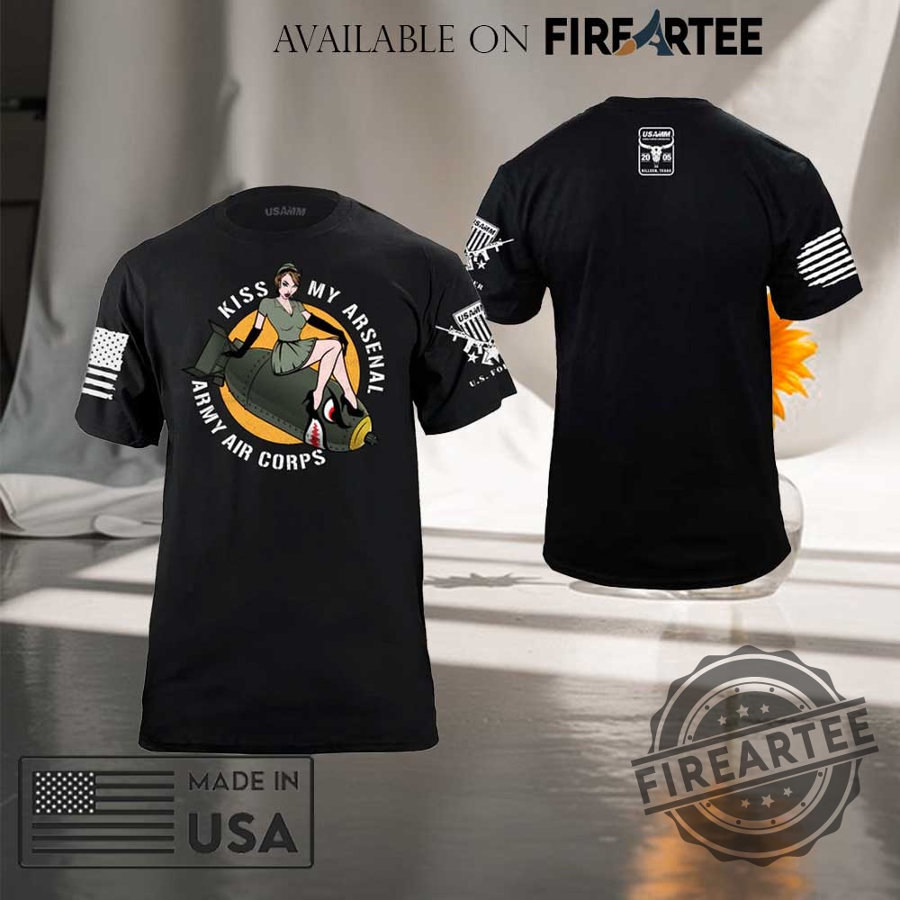 Us Army Air Corps Bomb Pinup Shirt
