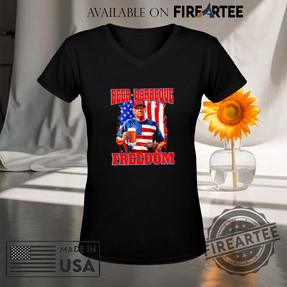 Trump 4Th Of July Beer Barbeque Freedom Shirt 9 Trump 4th of July Beer Barbeque Freedom Shirt