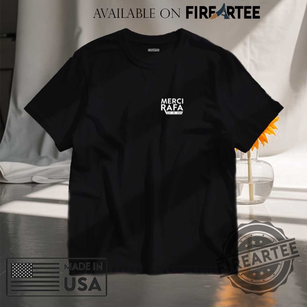 "Top Trendy Graphic T-Shirts for 2024: Sports, Equality, and Art" 6 Rafael Nadal Farewell Shirt Merci Rafa 2024 Retirement Shirt