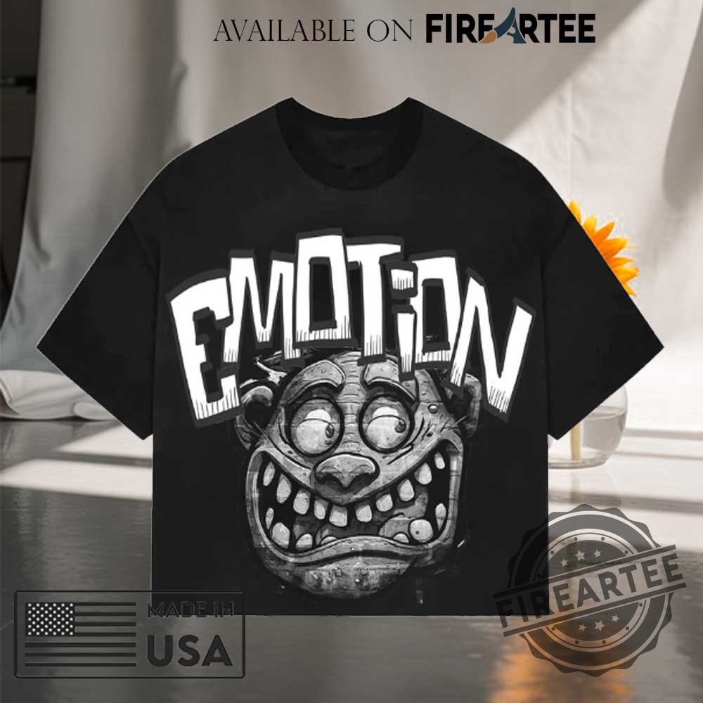 Unisex Mixed Emotion Shirt Distorted Cartoon Face Graphic 5 Unisex Mixed Emotion Shirt Distorted Cartoon Face Graphic
