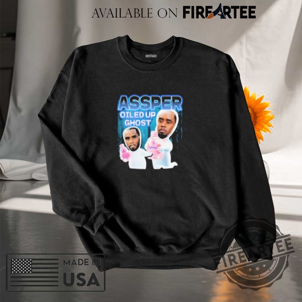 Assper Casper Diddy Oiled Up Ghost Sean Combs Baby Oil Shirt 7 Assper Casper Diddy Oiled Up Ghost Sean Combs Baby Oil Shirt