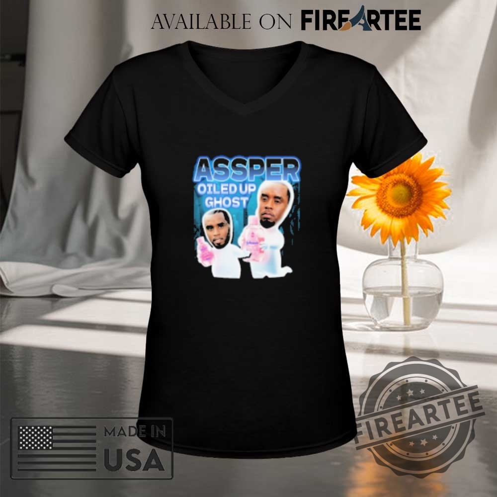 Assper Casper Diddy Oiled Up Ghost Sean Combs Baby Oil Shirt 9 Assper Casper Diddy Oiled Up Ghost Sean Combs Baby Oil Shirt