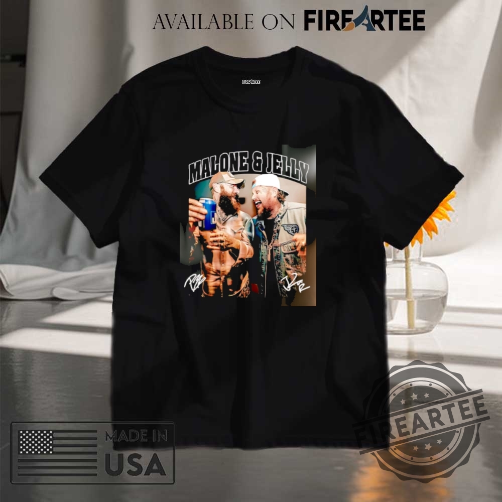 Post Malone And Jelly Roll Signatures Shirt