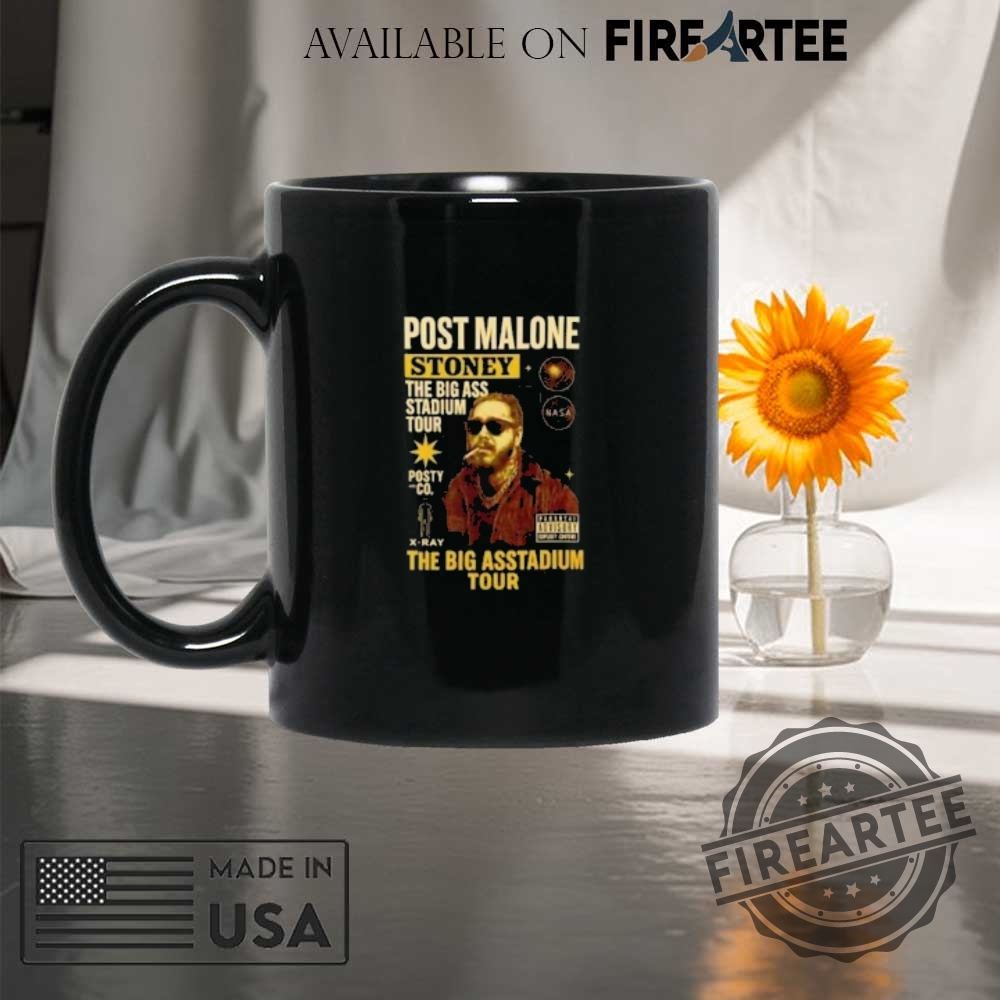 Post Malone Rocks The Stage In Iconic Stoney Tour Tshirt 8 Post Malone rocks the stage in iconic Stoney tour t-shirt