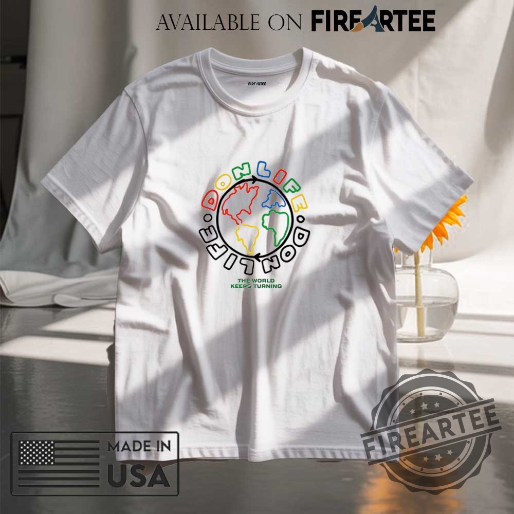 "Top Post Malone Merchandise: Unique Jerseys, Shirts, and Tour Tees" 13 Don Life The World Keeps Turning Shirt
