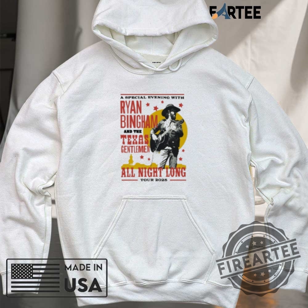 Ryan Bingham And The Texas Gentlemen All Night Long Tour 2025 Shirt 6 Ryan Bingham And The Texas Gentlemen All Night Long Tour 2025 Shirt