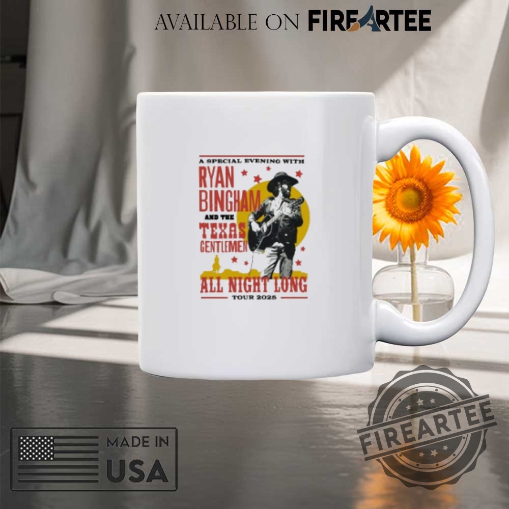 Ryan Bingham And The Texas Gentlemen All Night Long Tour 2025 Shirt 8 Ryan Bingham And The Texas Gentlemen All Night Long Tour 2025 Shirt