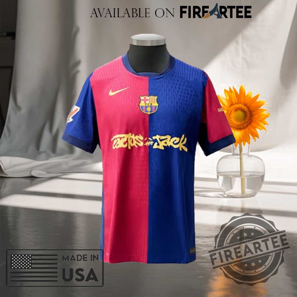 "Top 5 Must-Have Hawaiian Shirts for Concerts and Vacations" 12 Fc Barcelona X Travis Scott Home Jersey