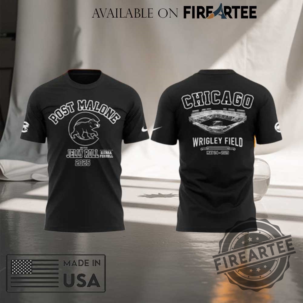 Chicago Cubs Post Malone Jelly Roll Big Ass Stadium Shirt 5 Chicago Cubs Post Malone Jelly Roll Big Ass Stadium Shirt