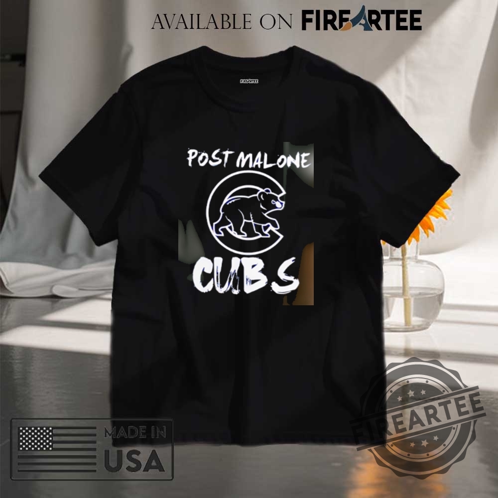 "Shop 2025 Tour Shirts: Post Malone, Cubs, Rebecca Black & More" 4 Chicago Cubs X 2025 Post Malone Wrigley Field Shirt