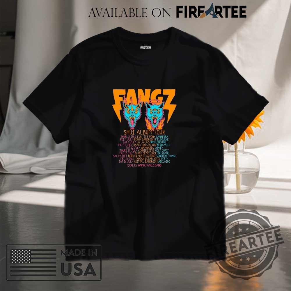 "Shop 2025 Tour Shirts: Post Malone, Cubs, Rebecca Black & More" 14 Fangz Shui 2025 Album Tour Shirt