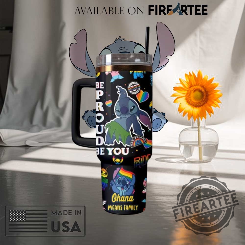 Lilo Stitch Pride Black Stainless Steel Tumbler Rainbow Lgbtq Travel Mug 6 Lilo Stitch Pride Black Stainless Steel Tumbler Rainbow LGBTQ+ Travel Mug