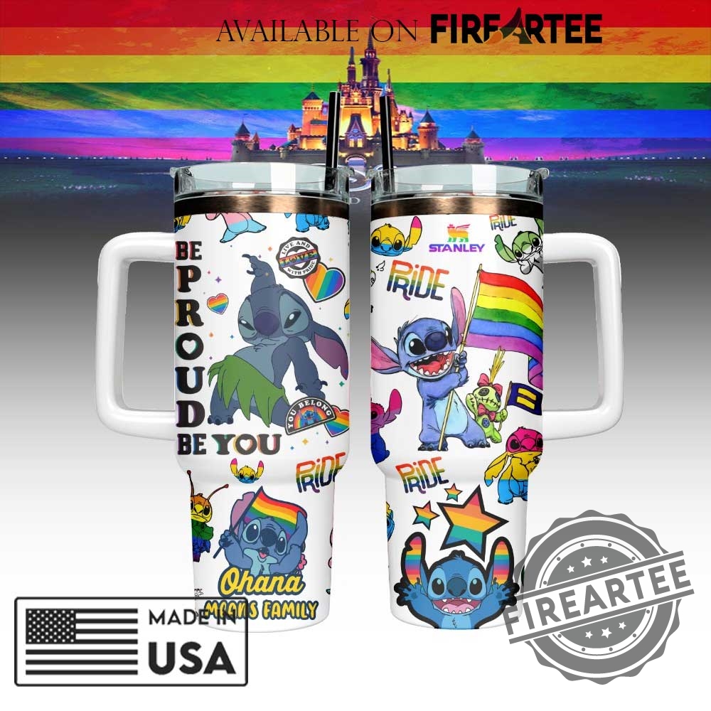 Lilo Stitch Pride White Stainless Steel Tumbler Rainbow Lgbtq Travel Mug 7 Lilo Stitch Pride White Stainless Steel Tumbler Rainbow LGBTQ+ Travel Mug