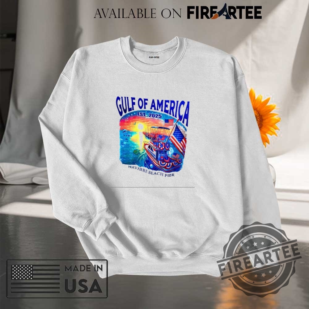 Official Gulf Of America Est 2025 Navarre Beach Pier Shirt 7 Official Gulf of America est 2025 Navarre Beach Pier shirt