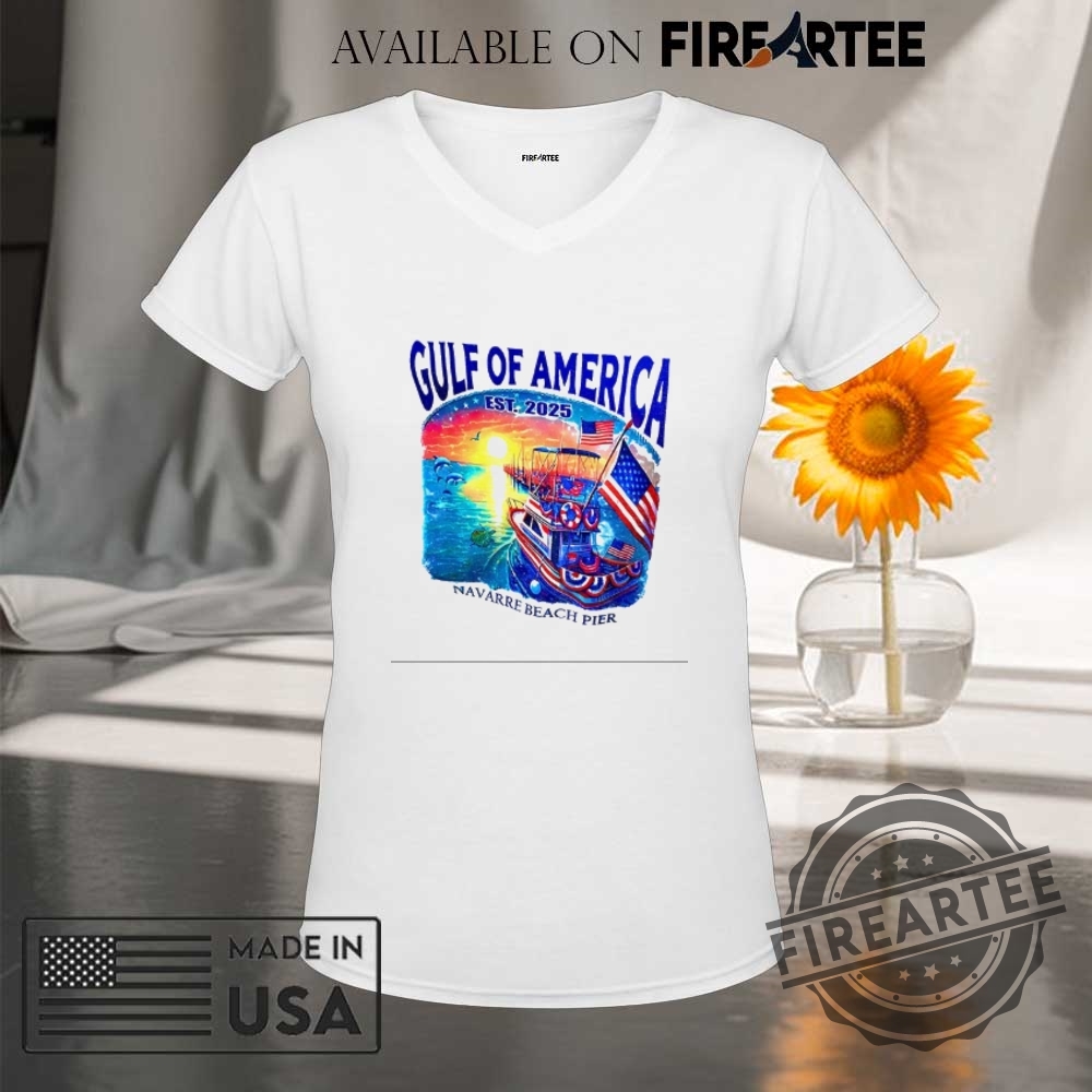 Official Gulf Of America Est 2025 Navarre Beach Pier Shirt 9 Official Gulf of America est 2025 Navarre Beach Pier shirt