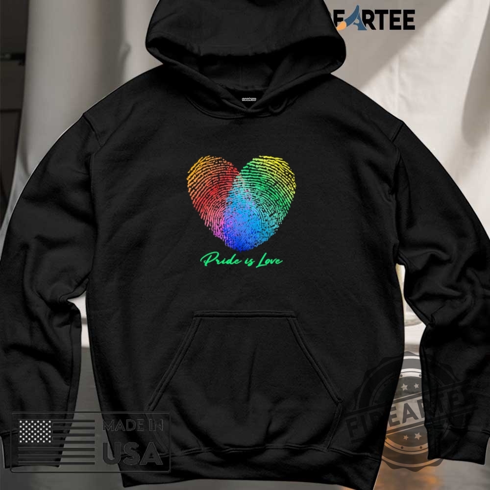 Pride Is Love Fingerprint Heart Shirt 6 Pride is love fingerprint heart shirt