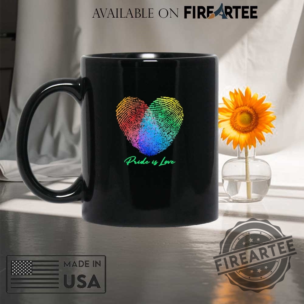 Pride Is Love Fingerprint Heart Shirt 8 Pride is love fingerprint heart shirt