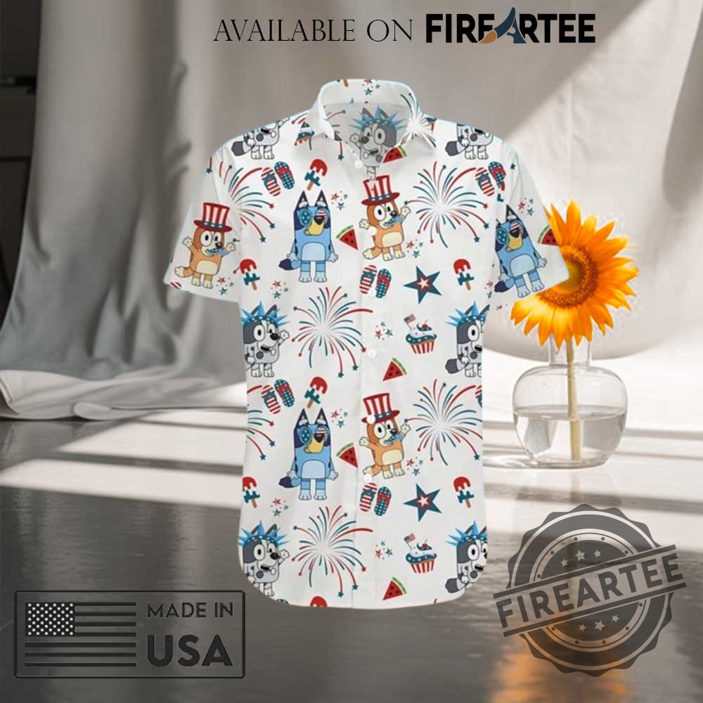 2025 Bluey 4Th Of July Hawaiian Shirt 5 2025 Bluey 4th Of July Hawaiian Shirt
