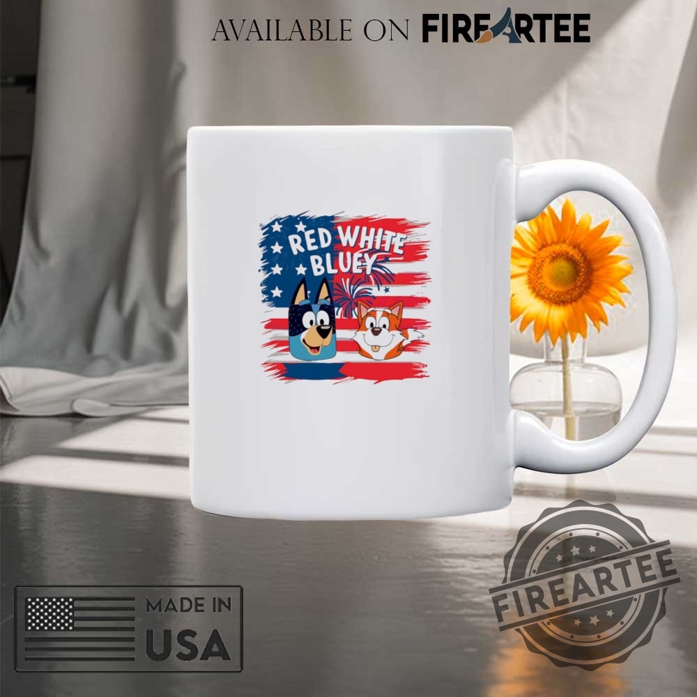 Red White Bluey America Flag 4Th Of July Shirt 8 Red White Bluey America Flag 4th of July shirt