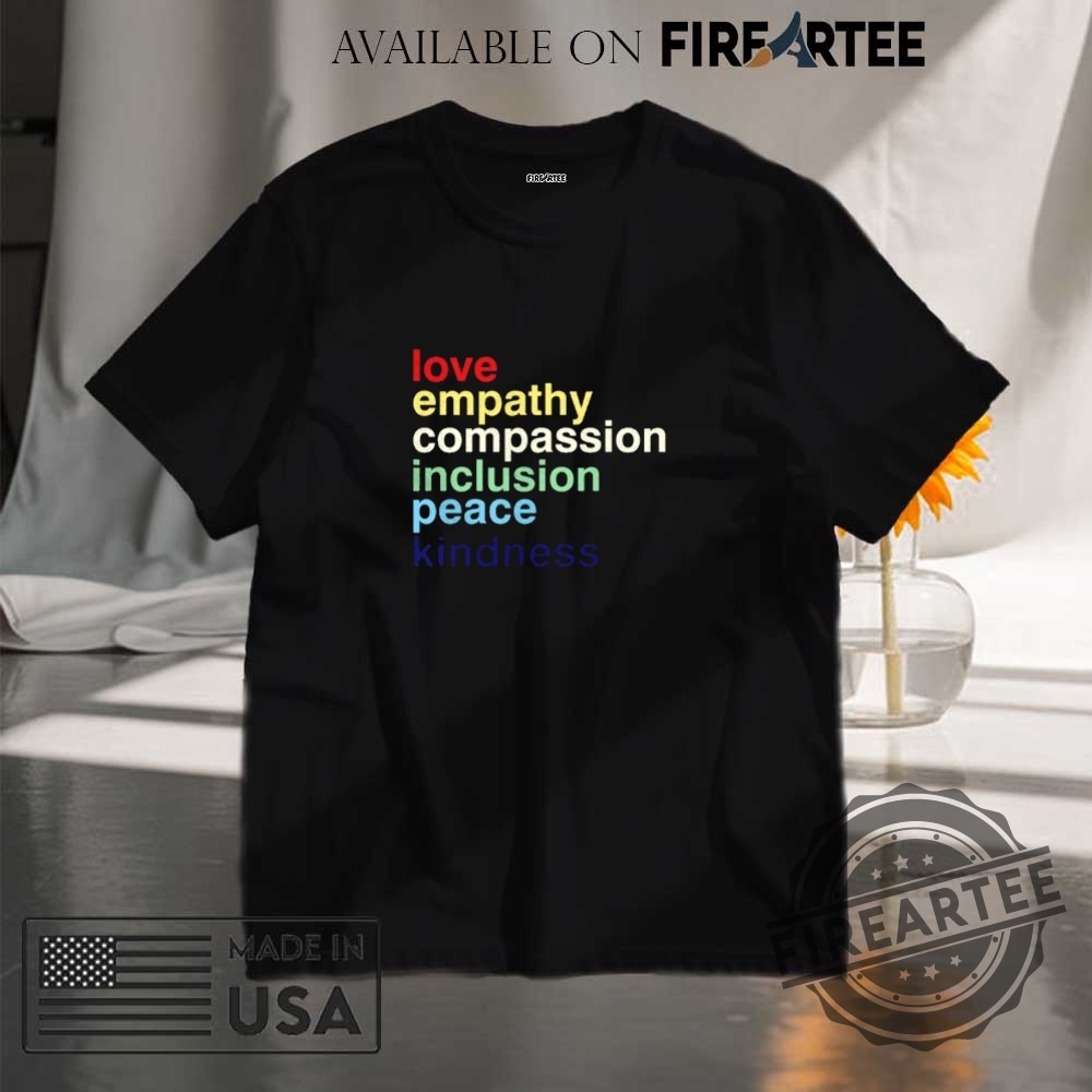 "Celebrate 2025 July 4th with Bluey: Unique Patriotic Shirts" 10 Love Empathy Compassion Inclusion Peace Kindness Shirt