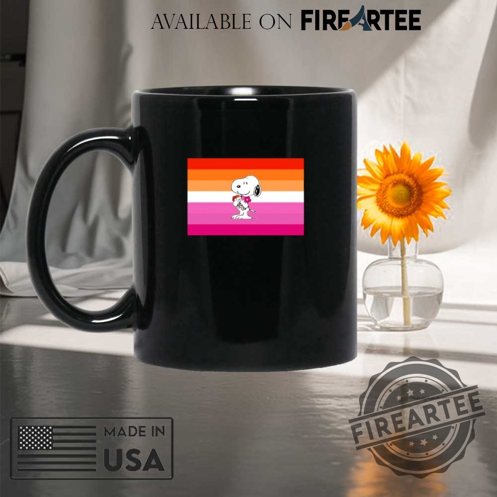 Cute Snoopy Happy Pride Month Lesbian Flag Shirt 8 Cute Snoopy Happy Pride Month Lesbian flag shirt