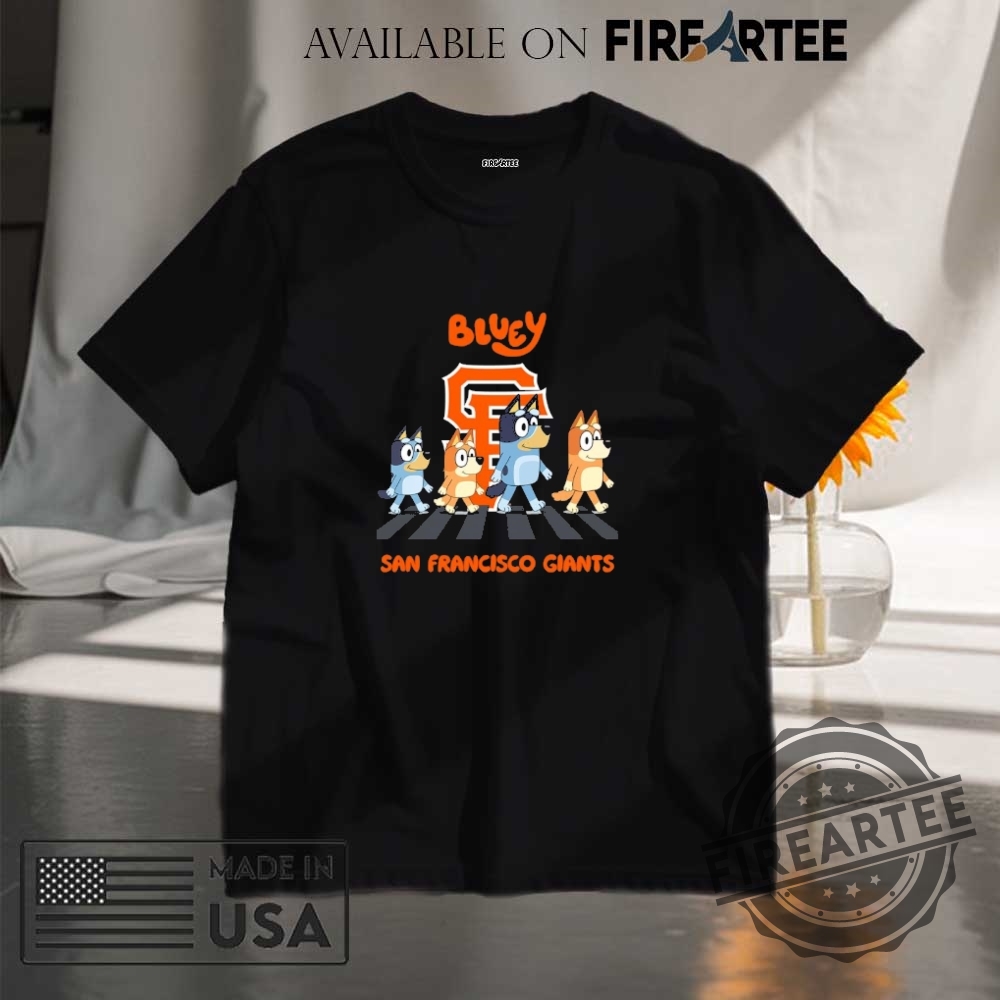 San Francisco Giants Bluey Family Abbey Road Shirt