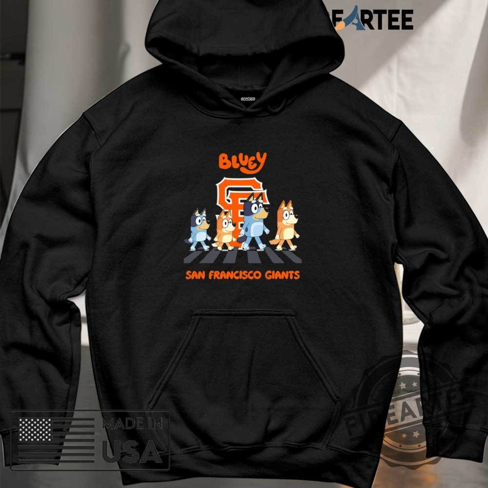 San Francisco Giants Bluey Family Abbey Road Shirt 6 San Francisco Giants Bluey Family abbey road shirt