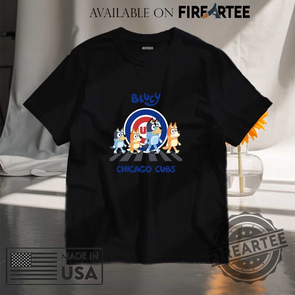 Chicago Cubs Bluey Family Abbey Road Shirt
