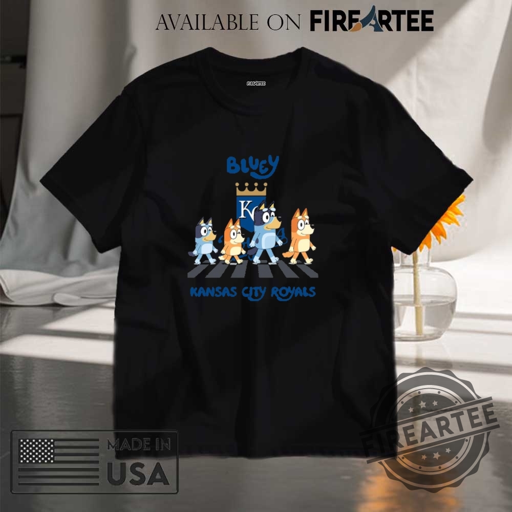 Kansas City Royals Bluey Family Abbey Road Shirt