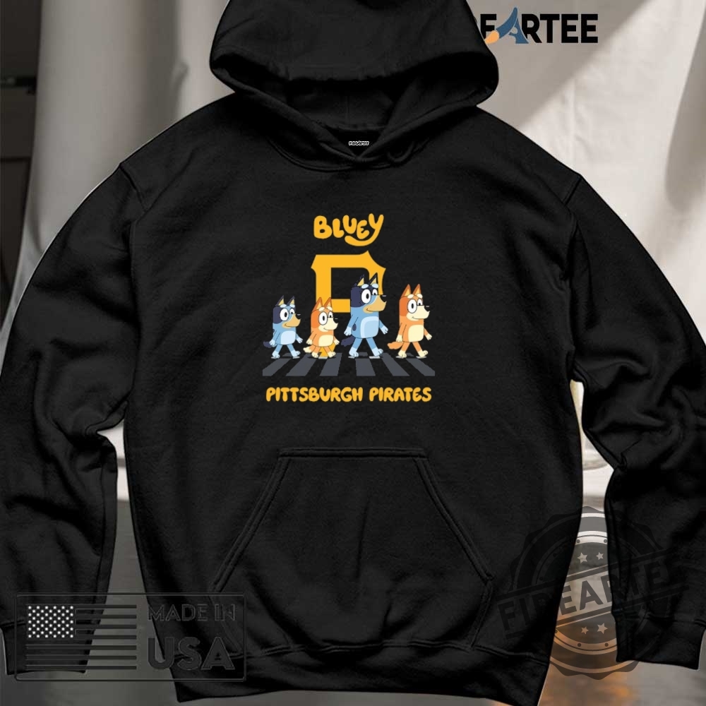 Pittsburgh Pirates Bluey Family Abbey Road Shirt 6 Pittsburgh Pirates Bluey Family abbey road shirt