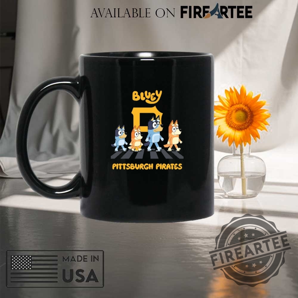 Pittsburgh Pirates Bluey Family Abbey Road Shirt 8 Pittsburgh Pirates Bluey Family abbey road shirt