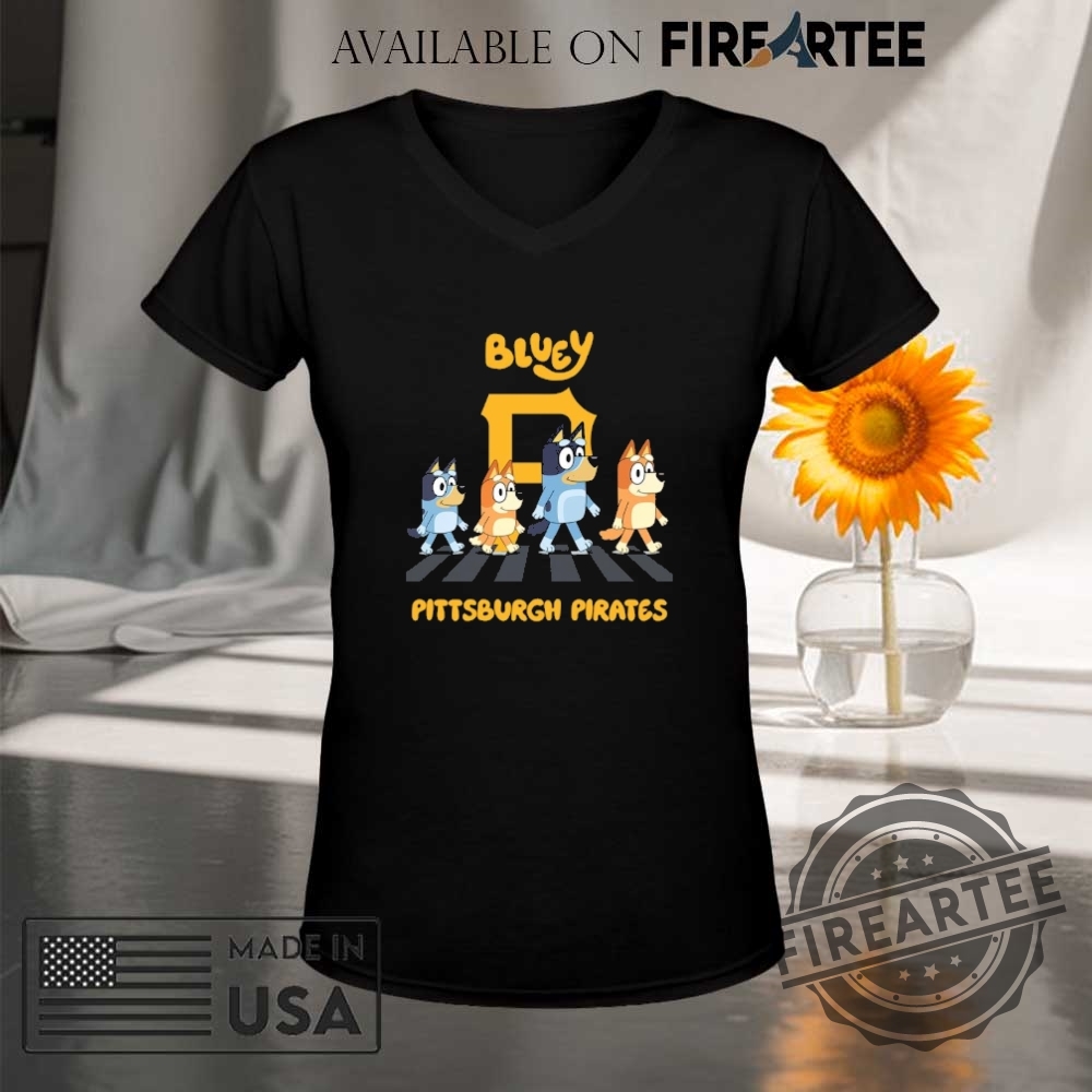 Pittsburgh Pirates Bluey Family Abbey Road Shirt 9 Pittsburgh Pirates Bluey Family abbey road shirt