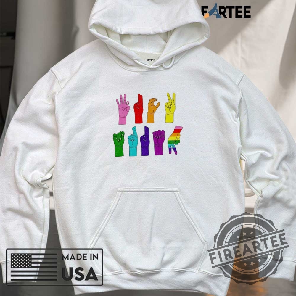 Lgbt Equality Love Sign Language Rainbow Pride Month Shirt 6 LGBT Equality Love Sign Language Rainbow Pride Month shirt