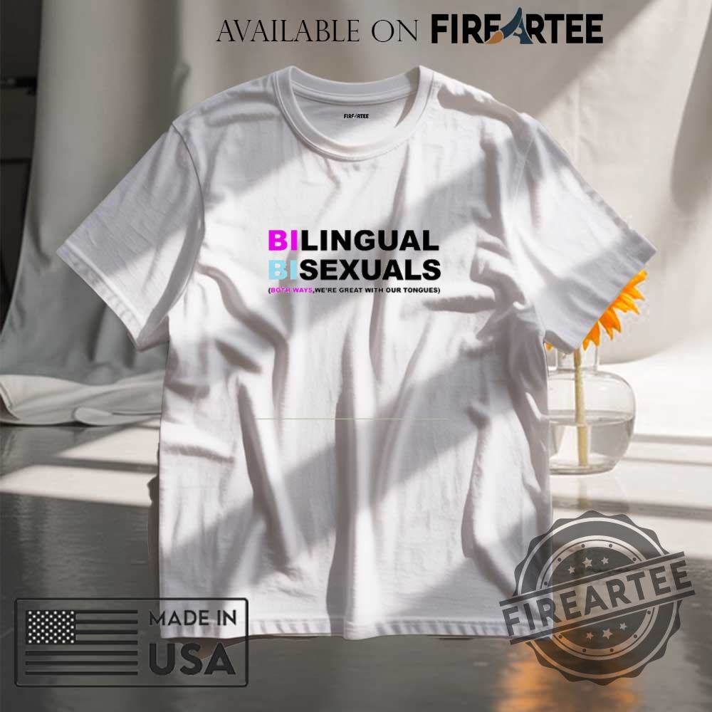 "Celebrate Pride and Sports with Cute Snoopy and Bluey Shirts" 17 Bilingual Bisexuals Both Ways Were Great With Our Tongues Shirt