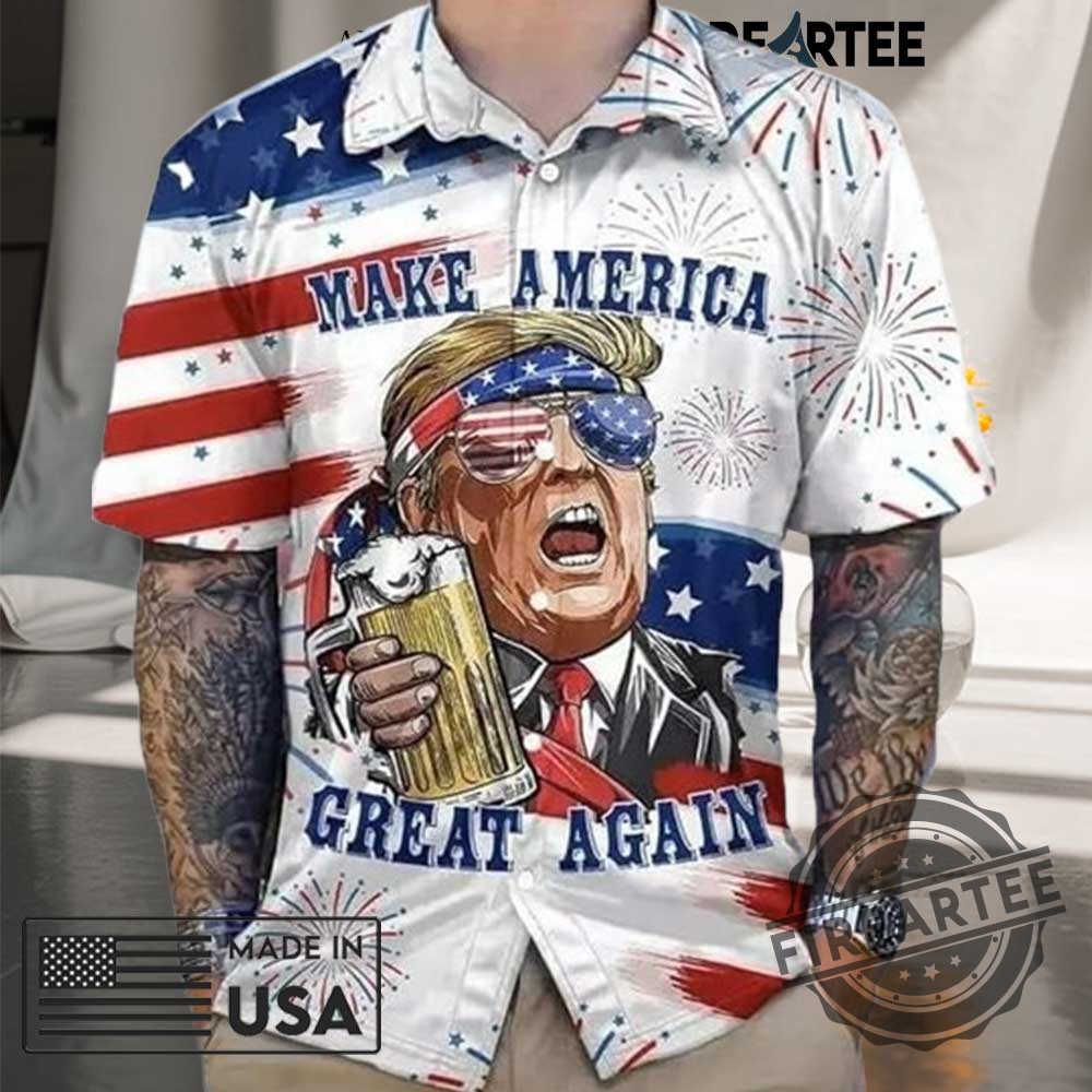 Trump Make Great Again Hawaiian Shirt Trump Hawaiian Shirt